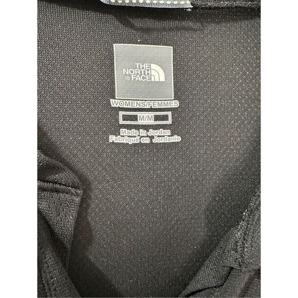 North Face women’s black activewear short sleeve airy v-neck top size M #18-1933 - Picture 2 of 6